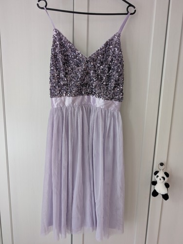 Pailetten abendkleid pastell - abendkleid,,