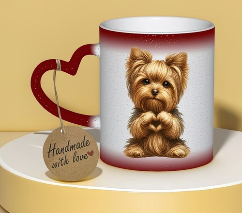 Farbwechsel tasse kleiner hund - farbwechsel,