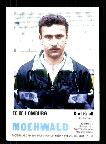 Kurt knoll autogrammkarte - autogrammkarte, fc