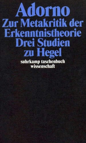 Theodor adorno gesammelte - theodor, /
