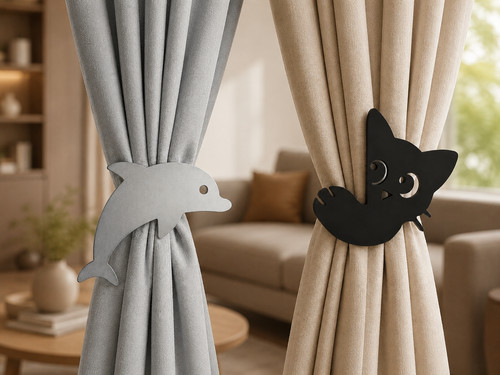 Vorhang raffhalter katze - vorhang,