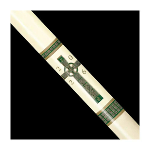Keltisches kreuz osterkerze - keltisches,