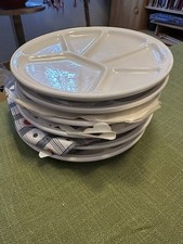 6 Fondue Teller In sehr gutem