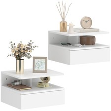 HOMCOM Moderner Nachttisch 2er