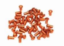 Kupfernieten Nieten Halbrundkopf oder Senkopf/Flachkopf zur Auswahl 