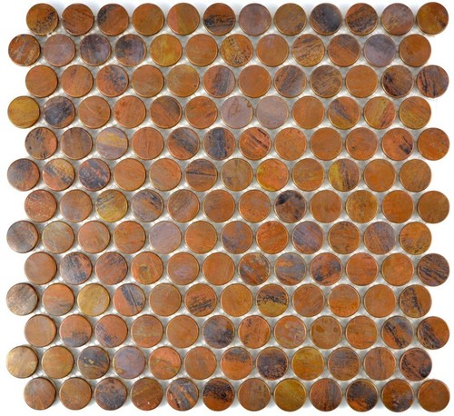Metallmosaik fliese kupfer - metallmosaik,