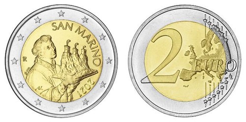 San marino euro kursmünze - marino, 2