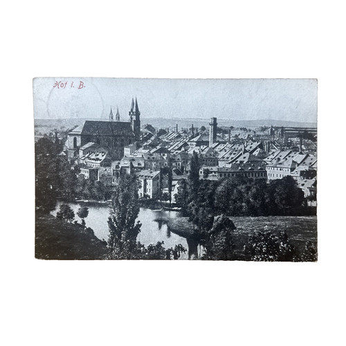 Ansichtskarte postkarte hof - postkarte,