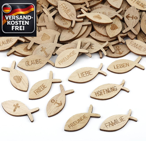 Streudeko fisch holzset für - fisch,