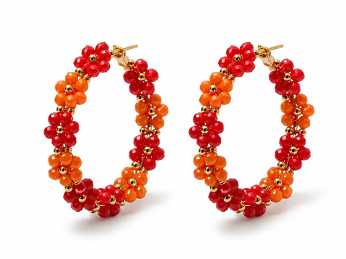 Biba creolen rot - rot, orange