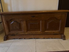 Schuhschrank in Truhenform aus Holz, 3 Fächer, 116 x 48 x 48 cm