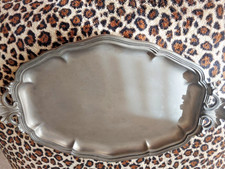 Vintage Zinn Tablett 38 cm x