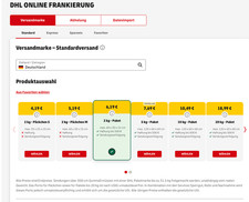 3x 2 kg DHL Paketmarke Online