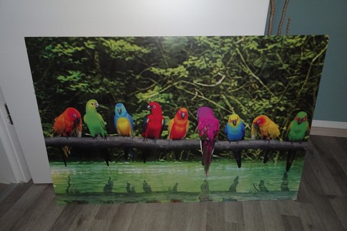Wandbild vögel auf dem ast - wandbild, "vögel