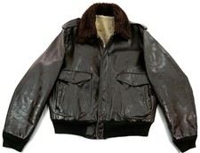 SCHOTT G-1 IS674MS Vintage Piloten Flieger BomberAviator Top Gun Lederjacke 52 L