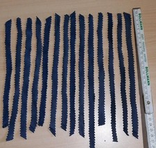 14 Echt Leder zigzag Streifen