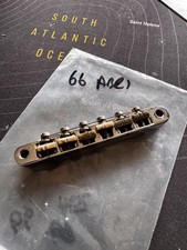 Vintage Gibson 1960's ABR-1 Chrome Bridge Patent Number Nylon Saddles ES-335 SG