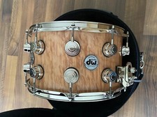 DW Collector Purple Heart Snare Drum in quilted maple, neu und ungespielt