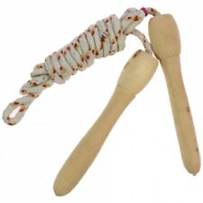 Springseil 2m Skipping Rope Sprung Seil Seilspringen Hüpfseil Holzgriffe 