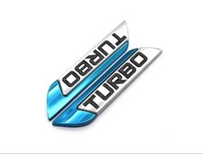 2 stk. Turbo Auto Emblem 3D