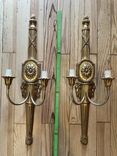 Wandlampen Gold Wandleuchter 70cm 2Stück E14 Wandlampen Nostalgisch