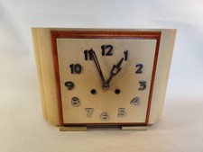 Mauthe Küchenuhr Tischuhr Buffetuhr Wanduhr Uhr Holz mechanisch DDR um 1950