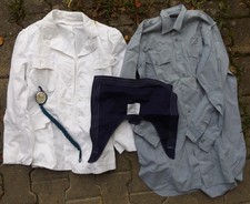 Frühe Bundeswehr Marine Jacke Hemd Schützenschnur Kieler Kragen