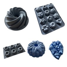 DIVERSE Silikon Backformen Gugelhupf Backschale Kuchen Donut Plätzchen Antihaft