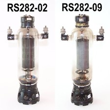 Selektiertes Paar Telefunken 100 Watt Triode RS282  / geprüft / tested / (02+09)