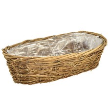 Pflanzschale Oval Rebe Natur