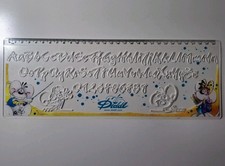 Diddl Diddlina Lineal (30 cm) mit Buchstaben Schablone