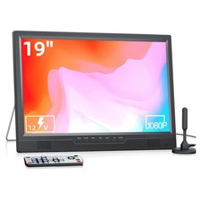 19 Zoll Tragbarer Full HD Fernseher mit HDMI USB DVB-T2 Antenne