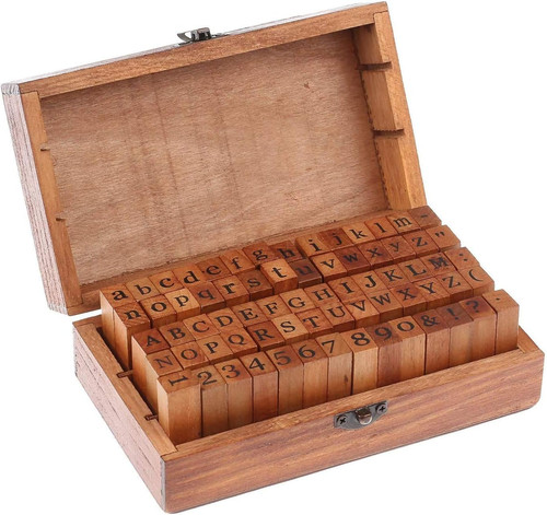 Alphabet stempel set - stempel, 70