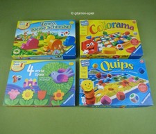 Lernspiele: 4 erste Spiele Tempo kleine Schnecke Quips Colorama ab 3 Jahren Top!