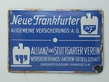 Versicherungsschild der "Neuen