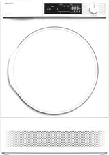 Sharp KD-NCA8S7PW91-DE Kondenstrockner Frontlader 8kg LED Beleuchtung