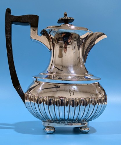 Versilberte kaffeekanne - versilberte,