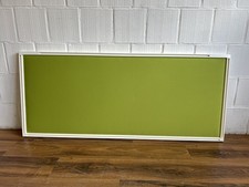 Schallschutz Sichtschutz für Schreibtischmontage 160cm grün weiß