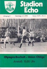 Fussball-Programmheft    74/75