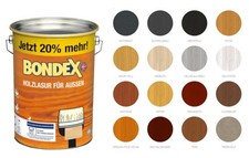 Bondex Holzlasur für Aussen 4,8L Holzschutzlasur Holz Lasur Farbwahl