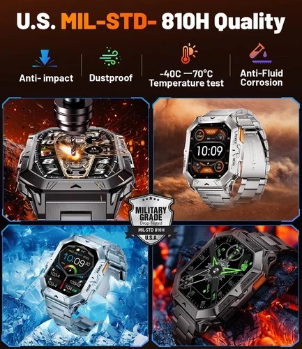 Große militär smartwatch - große,