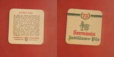 Germania Münster Jubiläums-Pils Beschreibung Brauerei Bierdeckel Bier