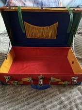 Vintage Hartschalenkoffer United Colors of Benetton 80er/90er Retro Design, Grün