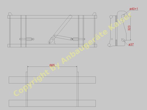 Adapter von jcb radlader auf - von,