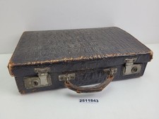 Koffer Leder Metall Um 1930 Reisen Urlaub Dekoration Einrichtung antik #2511843