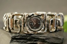 Schwere 835 Silber Uhr Monika