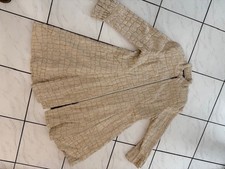 Cosy Statement-Mantel in Beige 40 – soft Touch, A-Linie, Reißverschluss