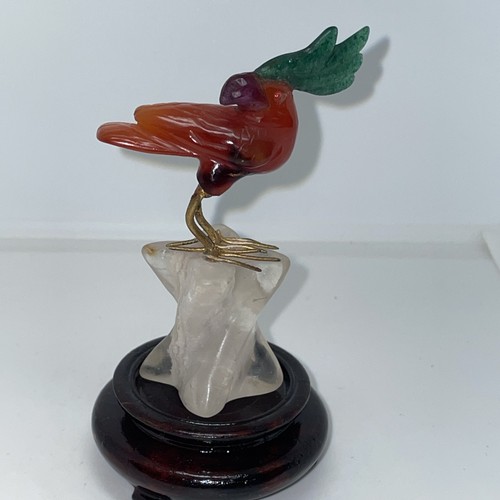 Edelstein figur papagei - figur,papagei, auf