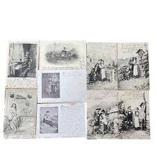 9 Ansichtskarten AK Kitsch um 1900-1920 Frauen Berge Tirol Sprüche Gelaufen 