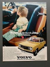 Volvo Sicherheit Kindersitz Oldtimer Original 1971 Vintage Ad Werbung Reklame